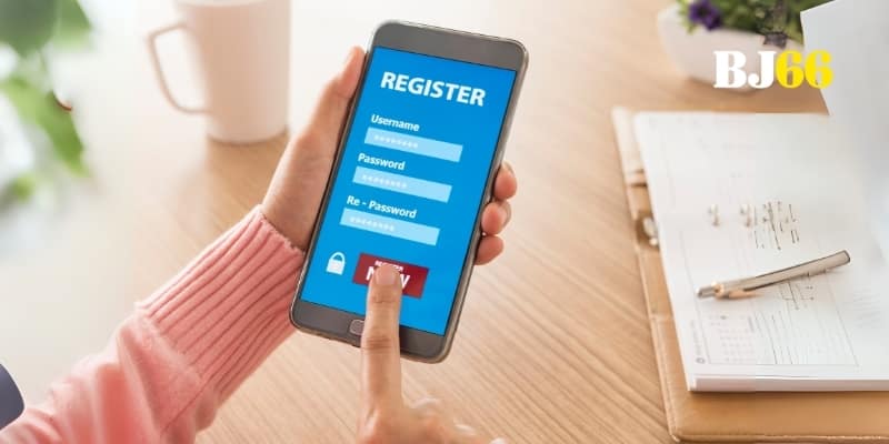 Từng bước đăng ký rõ ràng trong một thao tác hoàn hảo